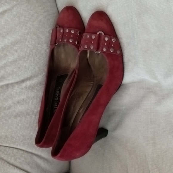 NWOT Peter Kaiser size 9 women's suede pumps high heels shoes suede. - Picture 6 of 14